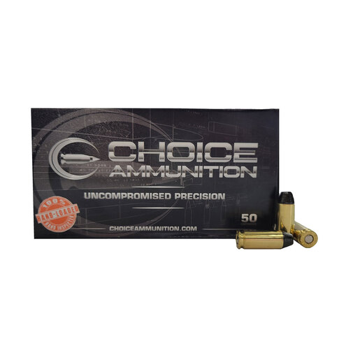 Choice Ammunition Uncompromised Precision 10mm Auto 180gr Handgun Ammo – 50 Rounds