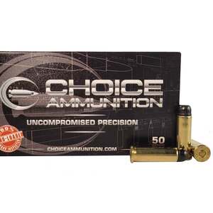 Choice Ammunition Uncompromised Precision 38 Special 158gr Handgun Ammo -  50 Rounds