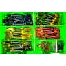 Chompers 67 Piece Skirted Twin Tail Grub Kit