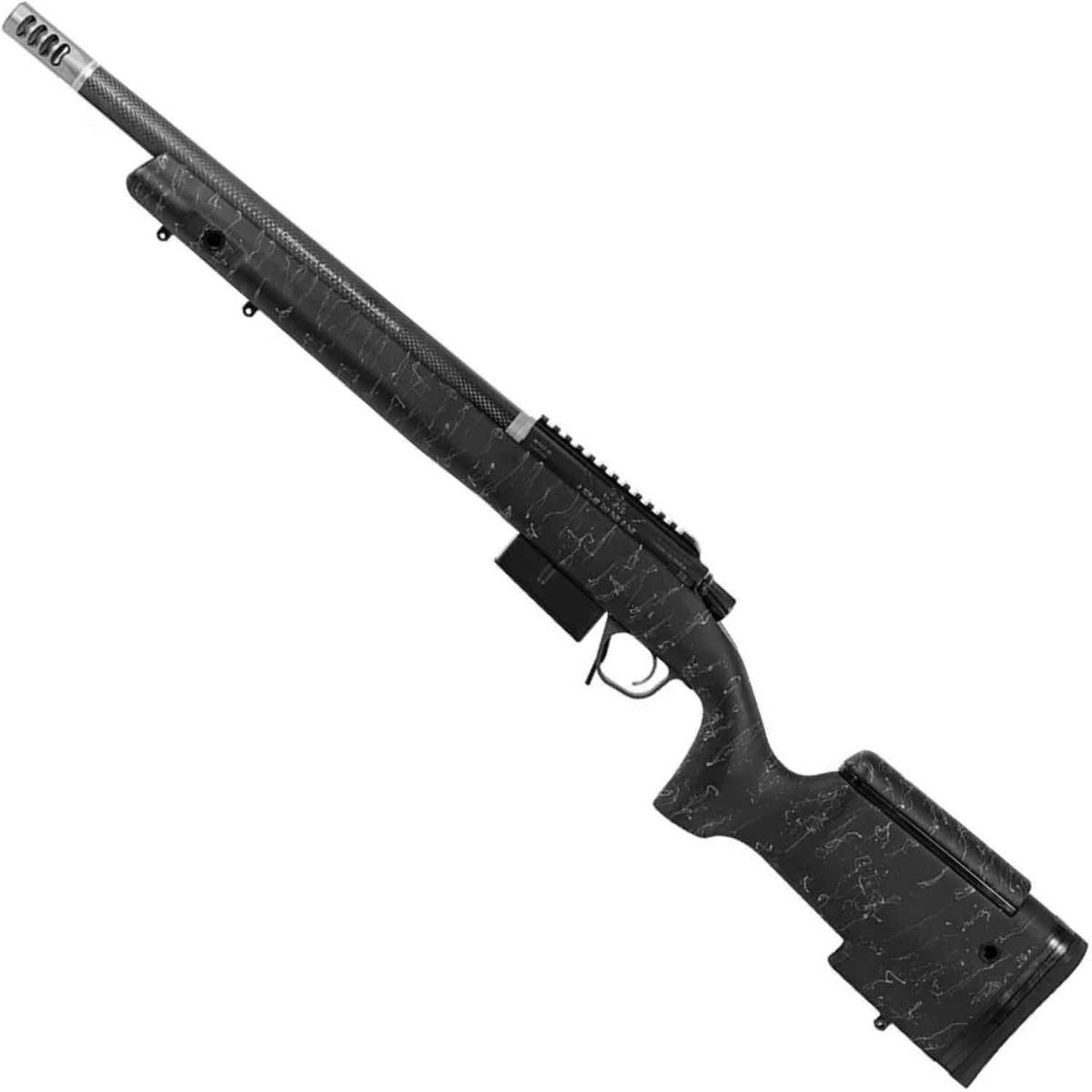 Christensen Arms BA Tactical Black Nitride Bolt Action Rifle - 223 Remington - Black with Gray Webbing Christensen Arms BA Tactical Black Nitride Bolt Action Rifle - 223 Remington - Black with Gray Webbing