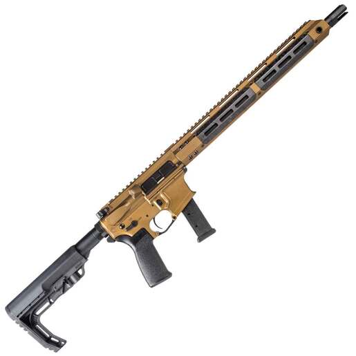 Christensen Arms CA9MM M-Lok 9mm Luger 16in Burnt Bronze/Black Semi Automatic Modern Sporting Rifle - 30+1 Round - Brown image