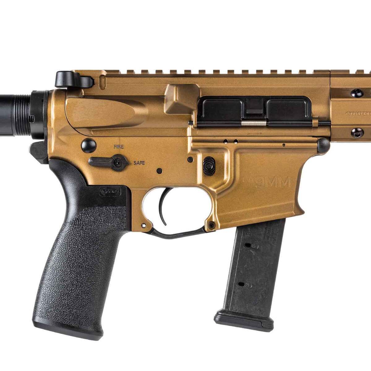 Christensen Arms CA9MM M-Lok 9mm Luger 16in Burnt Bronze/Black Semi Automatic Modern Sporting Rifle - 30+1 Round - Brown Christensen Arms CA9MM M-Lok 9mm Luger 16in Burnt Bronze/Black Semi Automatic Modern Sporting Rifle - 30+1 Round - Brown