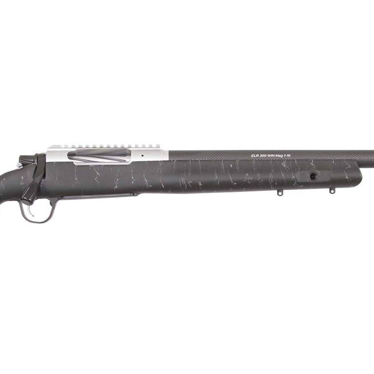 Christensen Arms ELR Stainless Bolt Action Rifle - 300 PRC - Black w/Gray Webbing Christensen Arms ELR Stainless Bolt Action Rifle - 300 PRC - Black w/Gray Webbing
