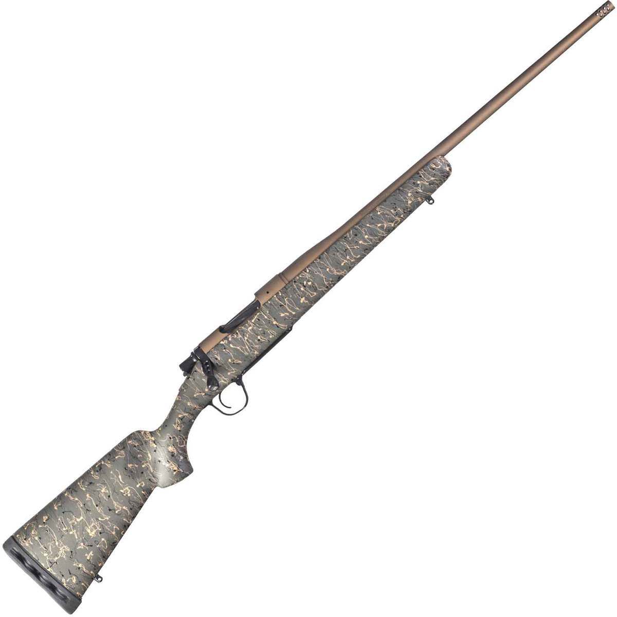 Christensen Arms Mesa Burnt Bronze Cerakote Bolt Action Rifle - 450 Bushmaster - Green w/Black & Tan Webbing Christensen Arms Mesa Burnt Bronze Cerakote Bolt Action Rifle - 450 Bushmaster - Green w/Black & Tan Webbing