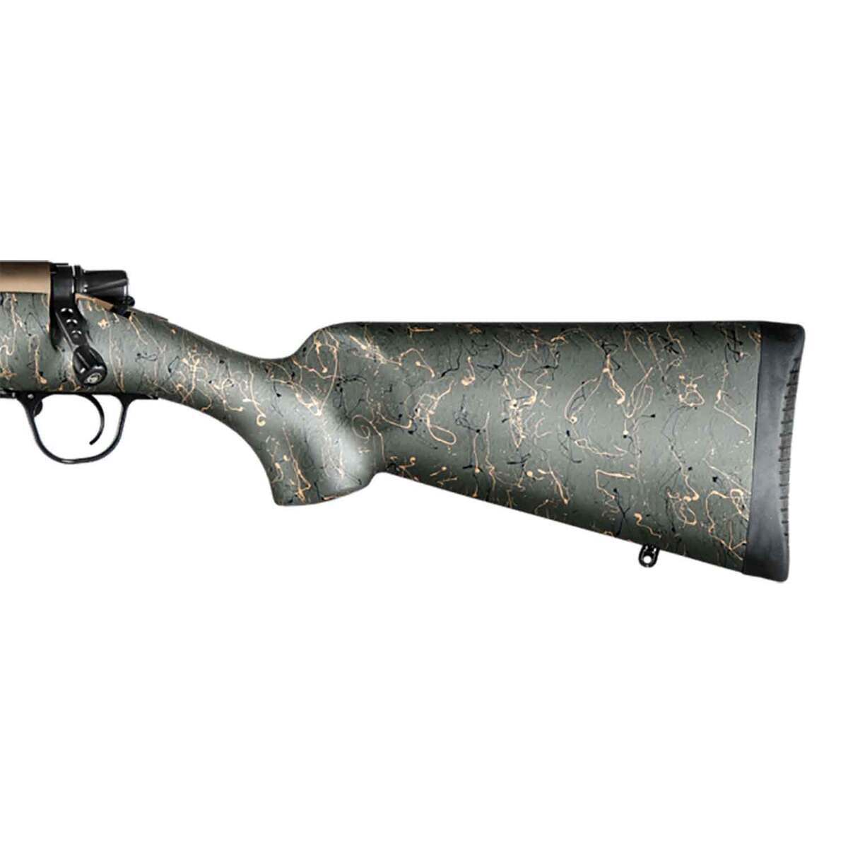 Christensen Arms Mesa Burnt Bronze Cerakote Left Hand Bolt Action Rifle - 28 Nosler - 26in - Green w/ Black & Tan Webbing Christensen Arms Mesa Burnt Bronze Cerakote Left Hand Bolt Action Rifle - 28 Nosler - 26in - Green w/ Black & Tan Webbing