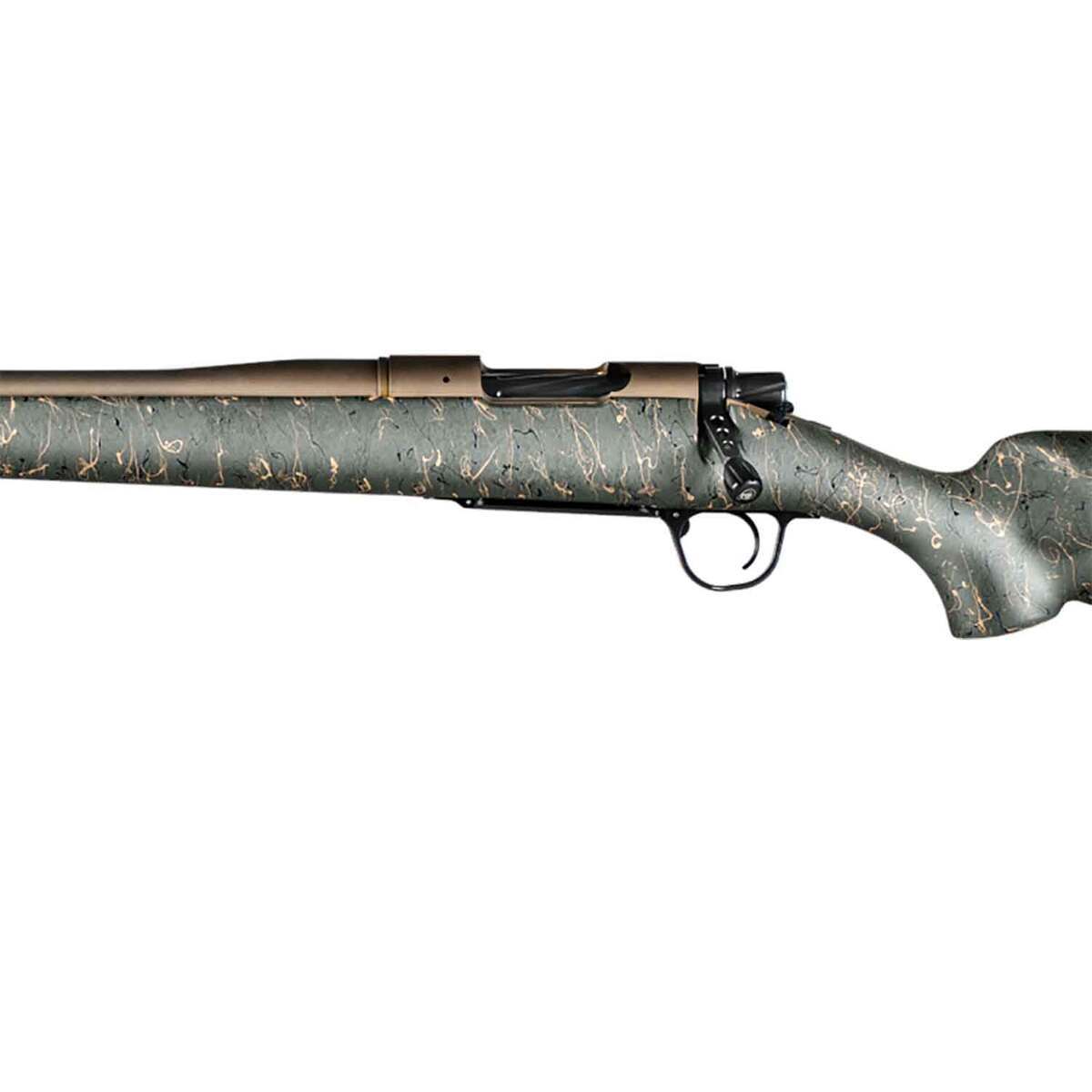 Christensen Arms Mesa Burnt Bronze Cerakote Left Hand Bolt Action Rifle - 300 Winchester Magnum - 24in - Green with Black and Tan webbing Christensen Arms Mesa Burnt Bronze Cerakote Left Hand Bolt Action Rifle - 300 Winchester Magnum - 24in - Green with Black and Tan webbing