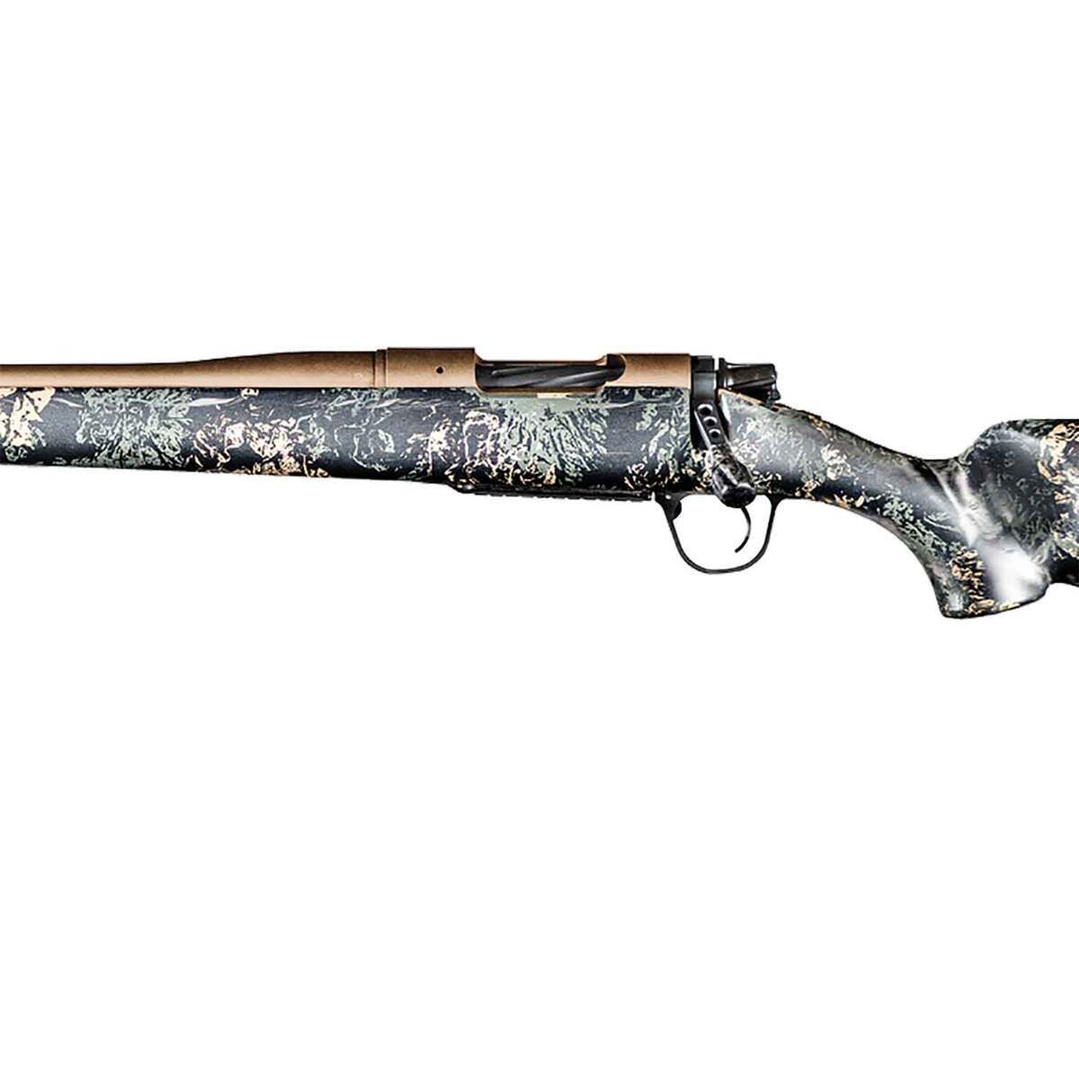 Christensen Arms Mesa FFT Burnt Bronze Cerakote Left Hand Bolt Action Rifle - 7mm-08 Remington - 20in - Carbon with Green and Tan Accents Camo Christensen Arms Mesa FFT Burnt Bronze Cerakote Left Hand Bolt Action Rifle - 7mm-08 Remington - 20in - Carbon with Green and Tan Accents Camo