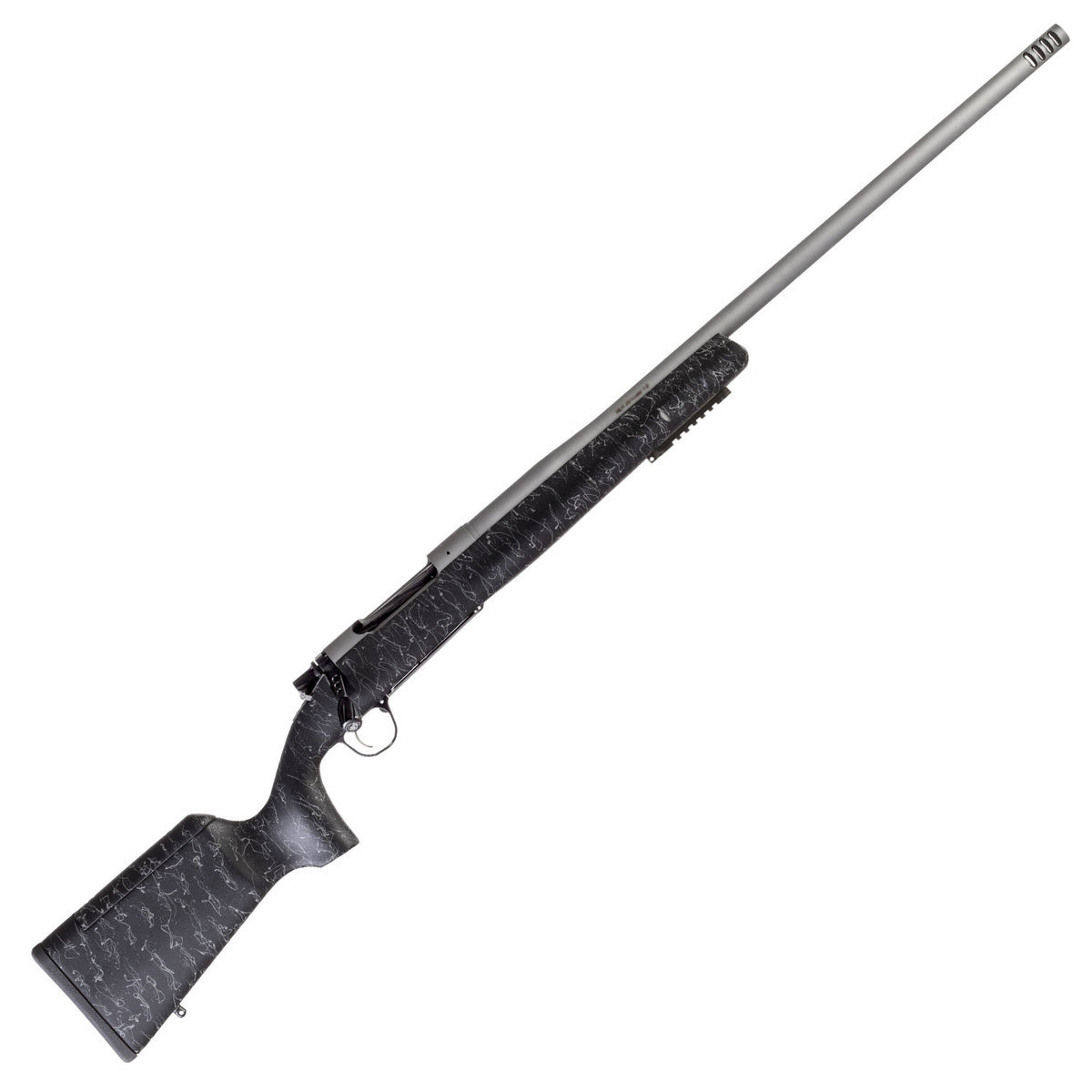 Christensen Arms Mesa Long Range Black/Gray Bolt Action Rifle - 6.5 Creedmoor - Black With Gray Webbing Christensen Arms Mesa Long Range Black/Gray Bolt Action Rifle - 6.5 Creedmoor - Black With Gray Webbing