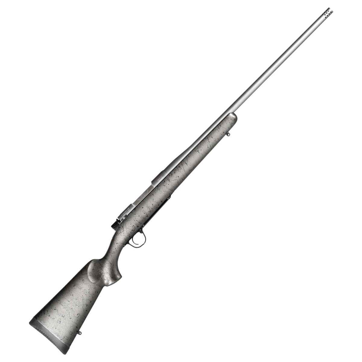 Christensen Arms Mesa Titanium Natural Titanium Left Hand Bolt Action Rife - 300 PRC - 24in - Gray with Black Webbing Christensen Arms Mesa Titanium Natural Titanium Left Hand Bolt Action Rife - 300 PRC - 24in - Gray with Black Webbing