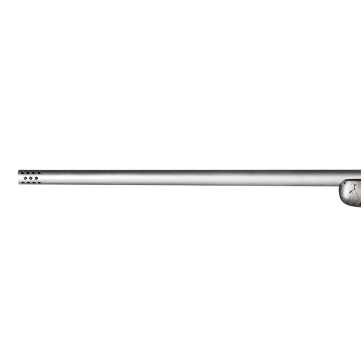 Christensen Arms Mesa Titanium Natural Titanium Left Hand Bolt Action Rife - 6.5 PRC - 22in - Gray with Black Webbing Christensen Arms Mesa Titanium Natural Titanium Left Hand Bolt Action Rife - 6.5 PRC - 22in - Gray with Black Webbing