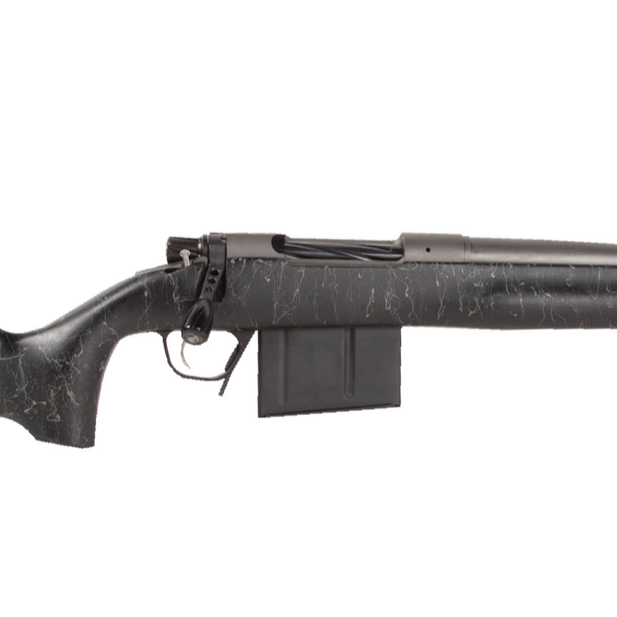 Christensen Arms Mesa Tungsten Cerakote Long Range Bolt Action Rifle - 338 Lapua Magnum - Black With Gray Webbing Christensen Arms Mesa Tungsten Cerakote Long Range Bolt Action Rifle - 338 Lapua Magnum - Black With Gray Webbing