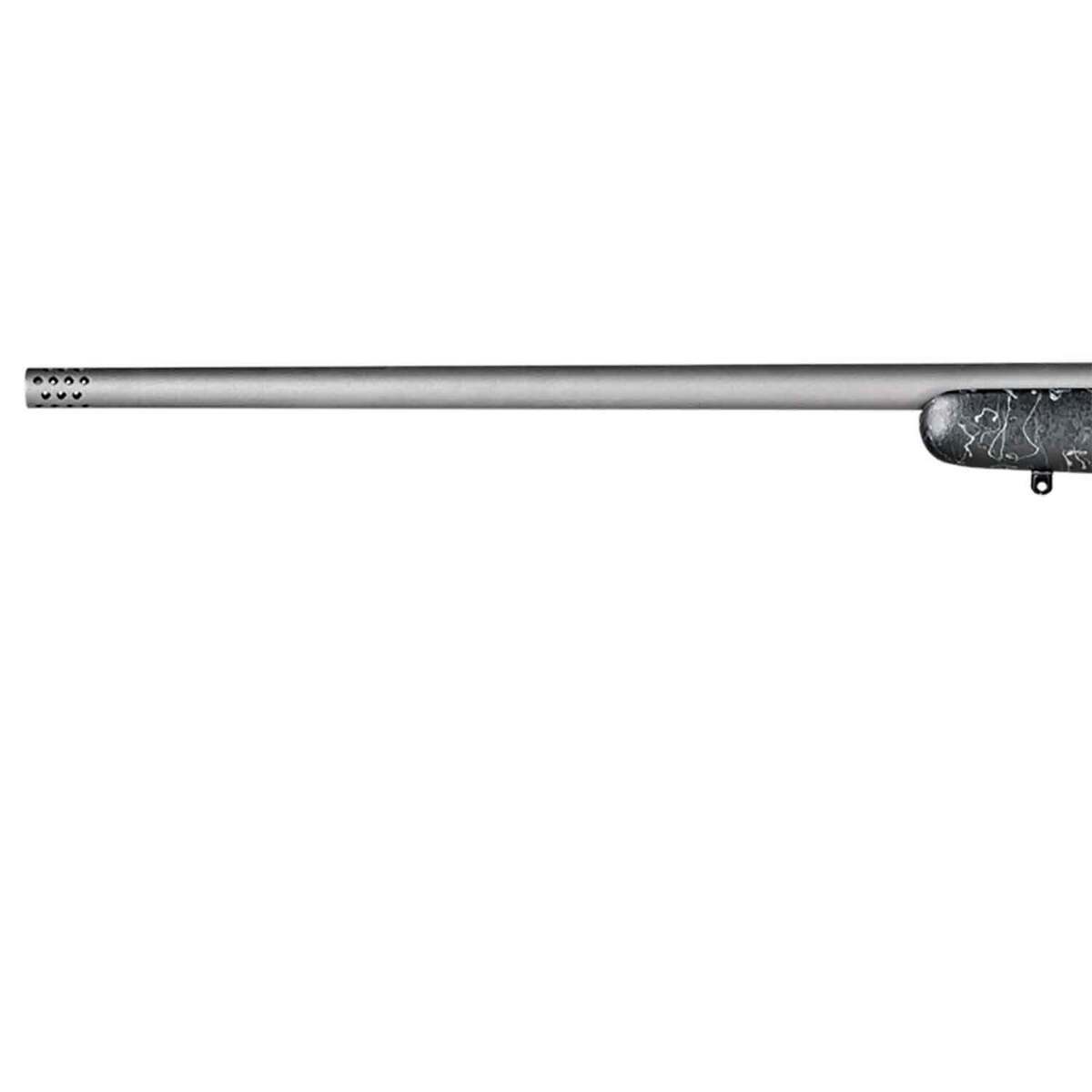 Christensen Arms Mesa Tungsten Gray Cerakote Left Hand Bolt Action Rifle - 28 Nosler - 26in - Black w/ Grey Webbing Christensen Arms Mesa Tungsten Gray Cerakote Left Hand Bolt Action Rifle - 28 Nosler - 26in - Black w/ Grey Webbing