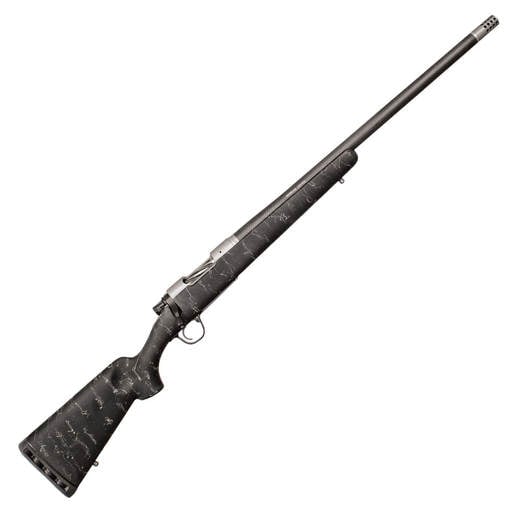 Christensen Arms Ridgeline Black/Stainless Bolt Action Rifle - 7mm Remington Magnum - Black With Gray Webbing image