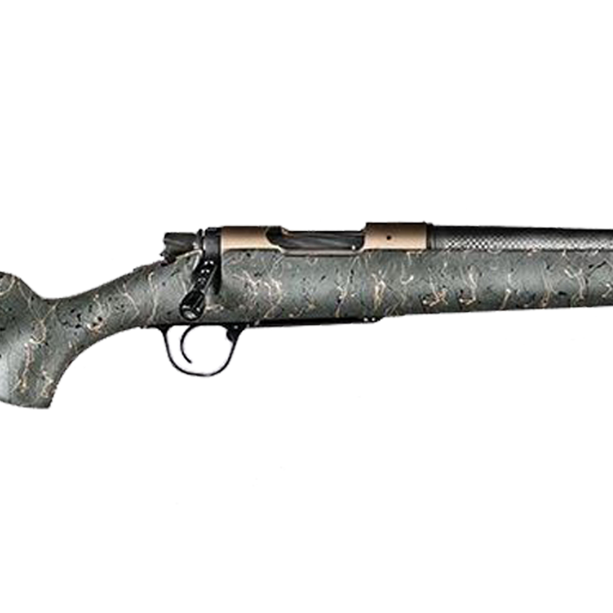 Christensen Arms Ridgeline Bronze/Green Bolt Action Rifle - 280 Ackley Improved - 26in - Green With Black & Tan Webbing Christensen Arms Ridgeline Bronze/Green Bolt Action Rifle - 280 Ackley Improved - 26in - Green With Black & Tan Webbing