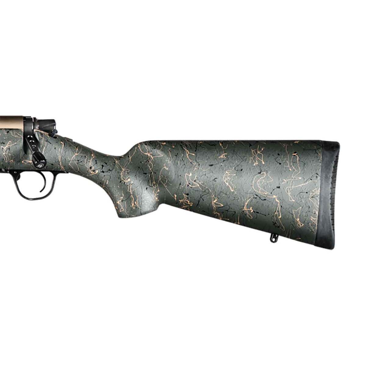Christensen Arms Ridgeline Burnt Bronze Cerakote Left Hand Bolt Action Rifle - 6.5 Creedmoor - 20in - Green With Black & Tan Webbing Christensen Arms Ridgeline Burnt Bronze Cerakote Left Hand Bolt Action Rifle - 6.5 Creedmoor - 20in - Green With Black & Tan Webbing