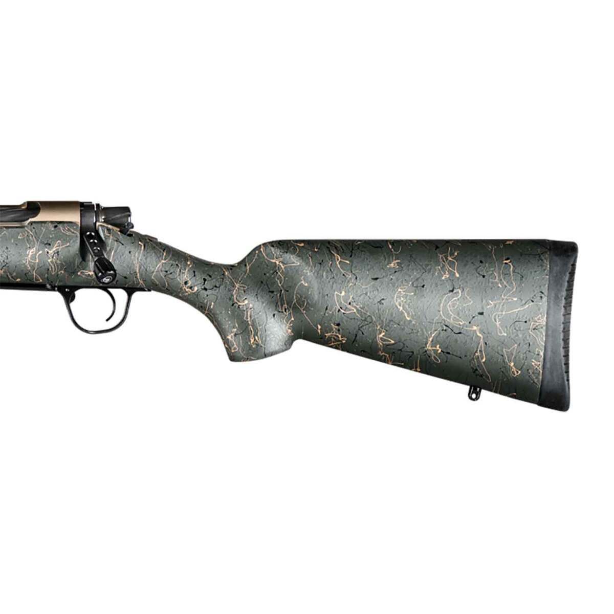 Christensen Arms Ridgeline Burnt Bronze Cerakote Left Hand Bolt Action Rifle - 7mm Remington Magnum - 26in - Green w/ Black & Tan Webbing Christensen Arms Ridgeline Burnt Bronze Cerakote Left Hand Bolt Action Rifle - 7mm Remington Magnum - 26in - Green w/ Black & Tan Webbing