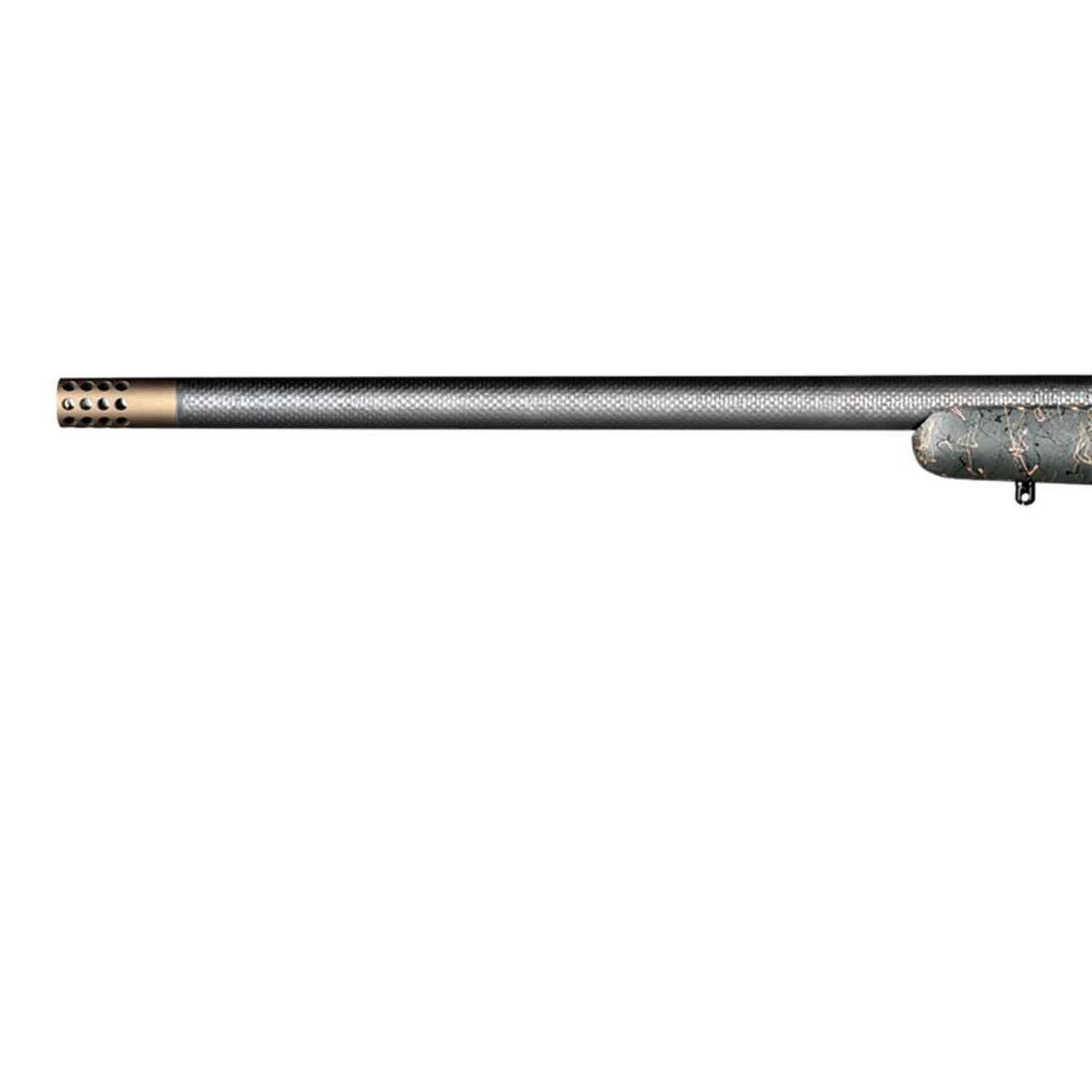 Christensen Arms Ridgeline Burnt Bronze Cerakote Left Hand Bolt Action Rifle - 7mm Remington Magnum - 26in - Green w/ Black & Tan Webbing Christensen Arms Ridgeline Burnt Bronze Cerakote Left Hand Bolt Action Rifle - 7mm Remington Magnum - 26in - Green w/ Black & Tan Webbing