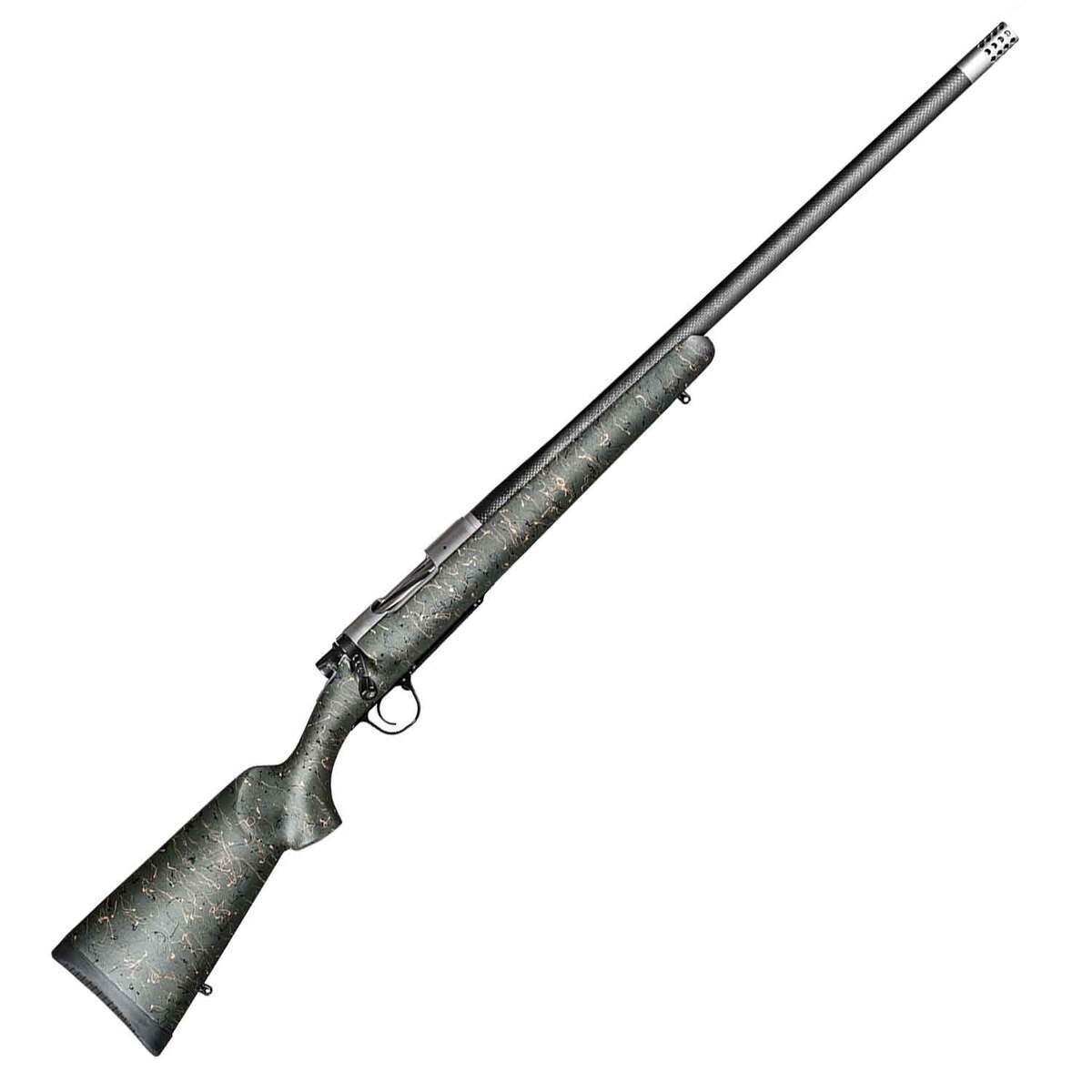 Christensen Arms Ridgeline 300 Winchester Magnum Carbon Fiber Green w/ Black/Tan Webbing Bolt Action Rifle - 26in - Green Christensen Arms Ridgeline 300 Winchester Magnum Carbon Fiber Green w/ Black/Tan Webbing Bolt Action Rifle - 26in - Green