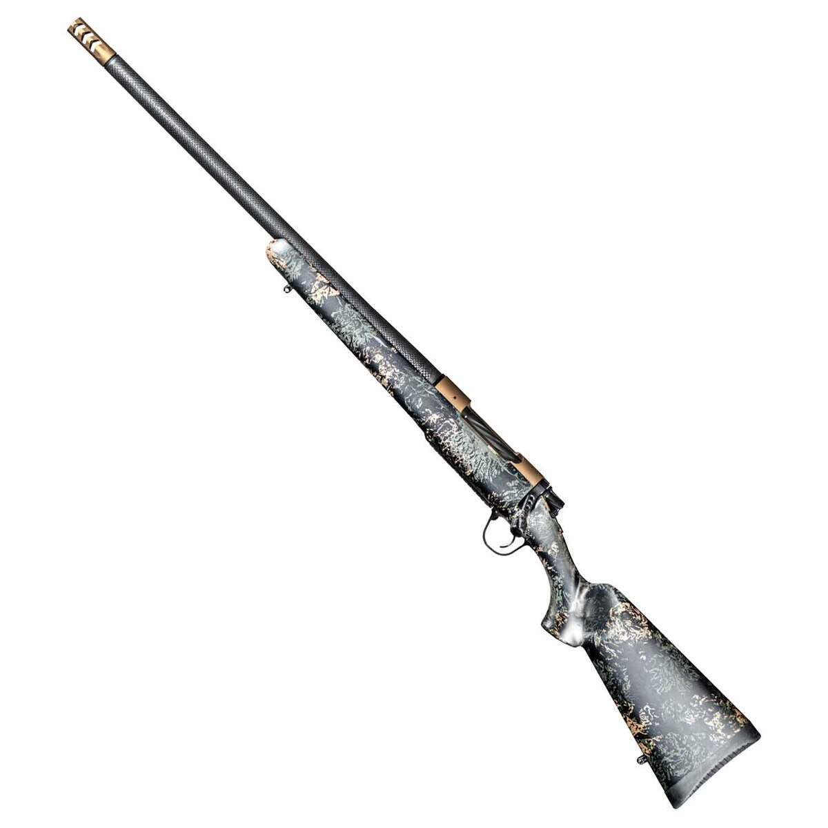 Christensen Arms Ridgeline FFT 28 Nosler Burnt Bronze Cerakote Left Hand Bolt Action Rifle - 22in - Camo Christensen Arms Ridgeline FFT 28 Nosler Burnt Bronze Cerakote Left Hand Bolt Action Rifle - 22in - Camo
