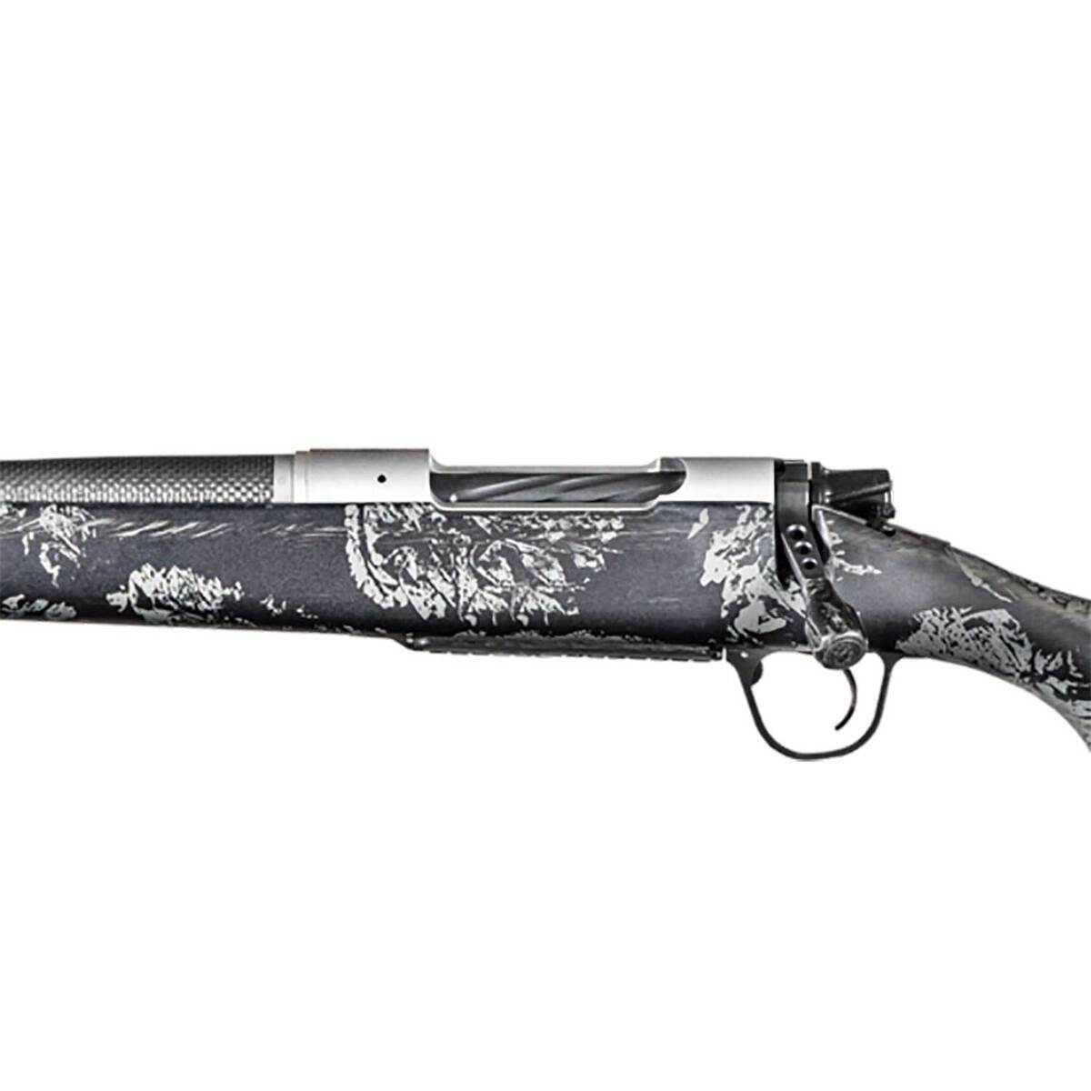Christensen Arms Ridgeline FFT 7mm PRC Natural Stainless Left Hand Bolt Action Rifle - 22in - Carbon with Gray Accents Christensen Arms Ridgeline FFT 7mm PRC Natural Stainless Left Hand Bolt Action Rifle - 22in - Carbon with Gray Accents