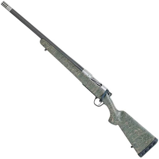 Christensen Arms Ridgeline Stainless Left Hand Bolt Action Rifle - 6.5 Creedmoor - 20in - Green With Black & Tan Webbing image