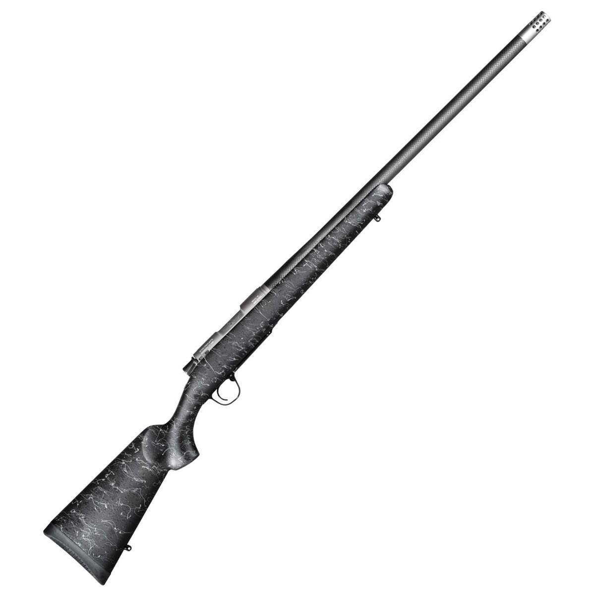 Christensen Arms Ridgeline Natural Stainless Left Hand Bolt Action Rifle - 28 Nosler - 26in - Black w/ Gray Webbing Christensen Arms Ridgeline Natural Stainless Left Hand Bolt Action Rifle - 28 Nosler - 26in - Black w/ Gray Webbing
