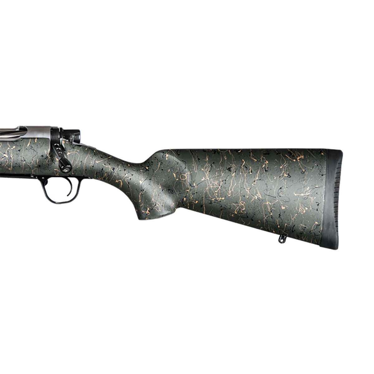 Christensen Arms Ridgeline Natural Stainless Left Hand Bolt Action Rifle - 28 Nosler - 26in - Green with Black & Tan Webbing Christensen Arms Ridgeline Natural Stainless Left Hand Bolt Action Rifle - 28 Nosler - 26in - Green with Black & Tan Webbing