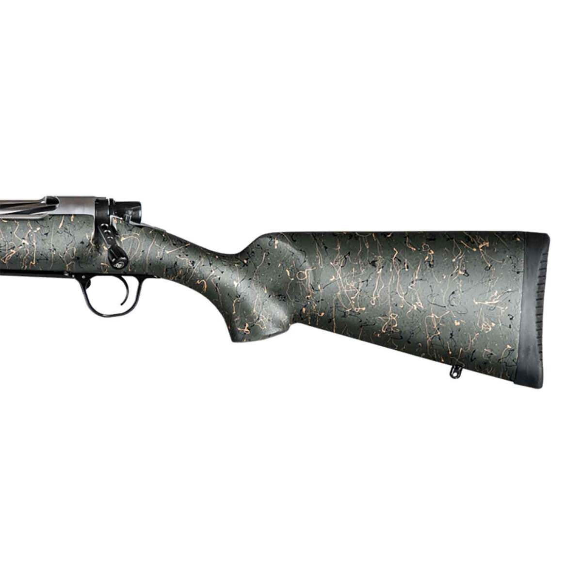 Christensen Arms Ridgeline Natural Stainless Left Hand Bolt Action Rifle - 7mm Remington Magnum - 26in - Green with Black and Tan Webbing Christensen Arms Ridgeline Natural Stainless Left Hand Bolt Action Rifle - 7mm Remington Magnum - 26in - Green with Black and Tan Webbing