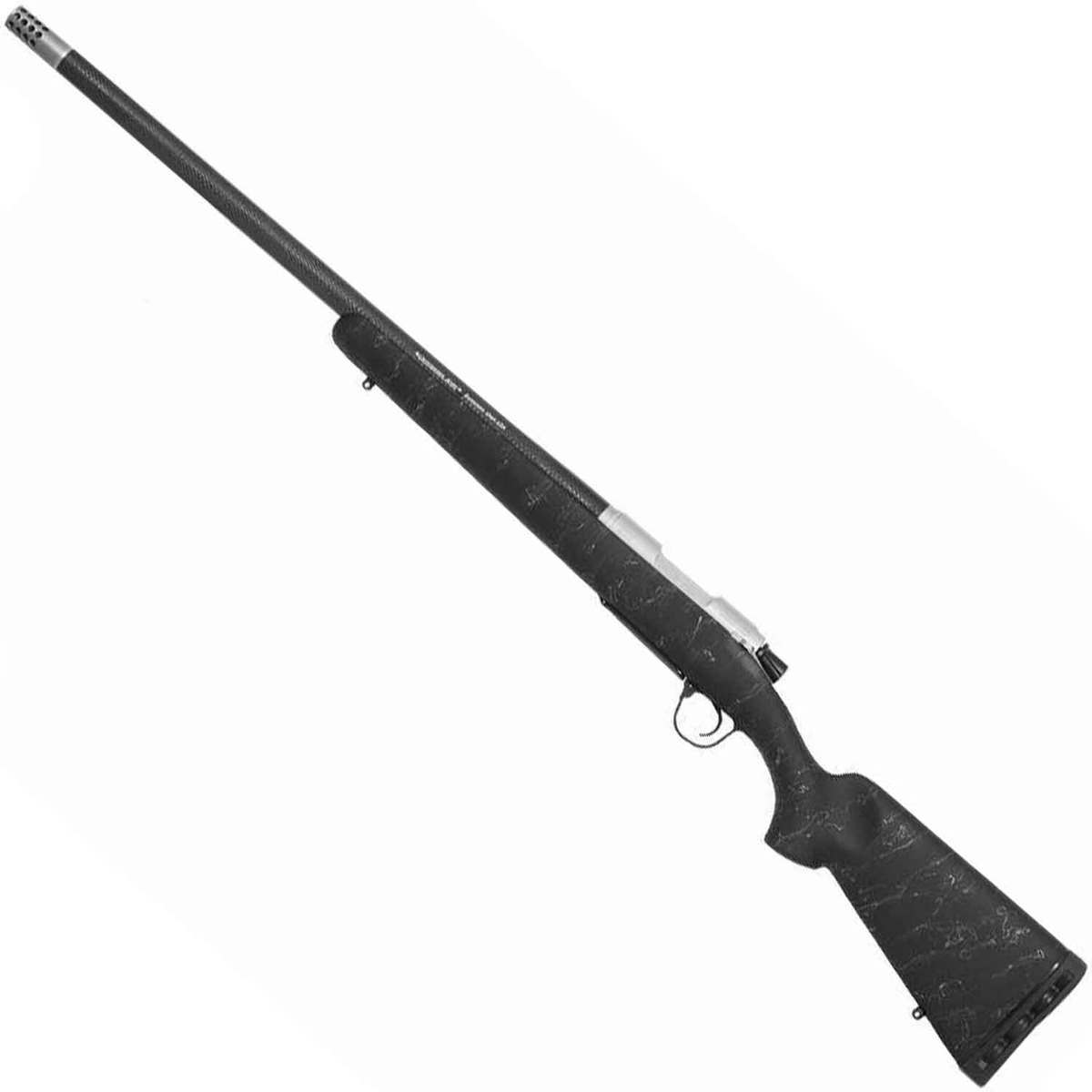 Christensen Arms Ridgeline Stainless/Carbon Fiber Bolt Action Rifle - 308 Winchester - Black w/Gray Webbing Christensen Arms Ridgeline Stainless/Carbon Fiber Bolt Action Rifle - 308 Winchester - Black w/Gray Webbing