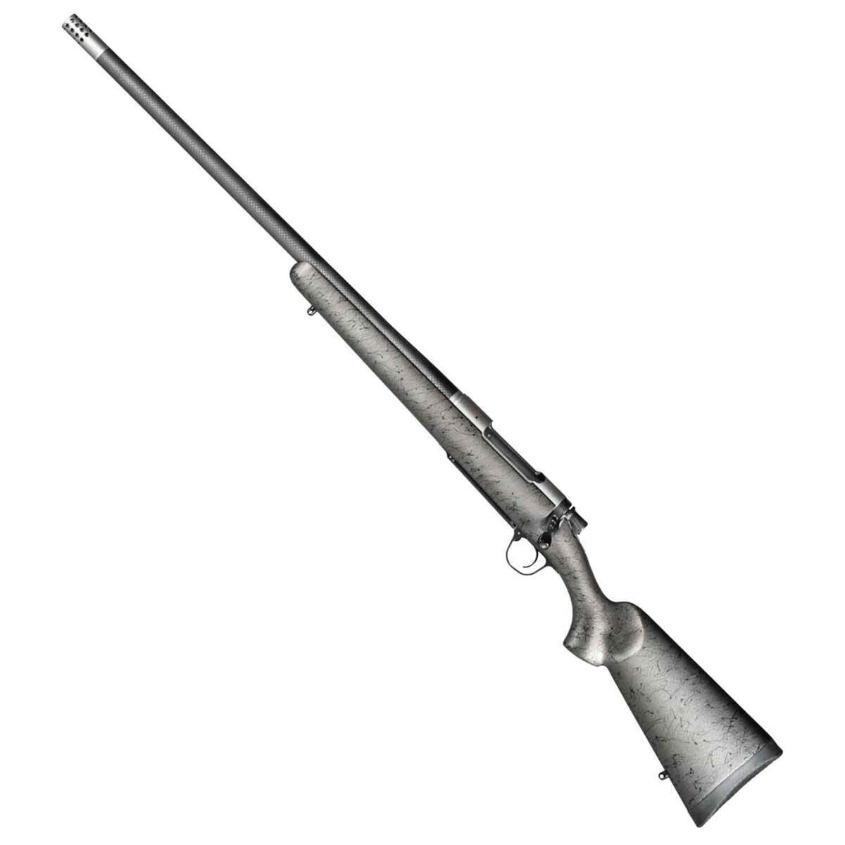 Christensen Arms Ridgeline Titanium Natural Titanium Left Hand Bolt Action Rifle - 7mm Remington Magnum - 24in - Metallic Gray with Black Webbing Christensen Arms Ridgeline Titanium Natural Titanium Left Hand Bolt Action Rifle - 7mm Remington Magnum - 24in - Metallic Gray with Black Webbing