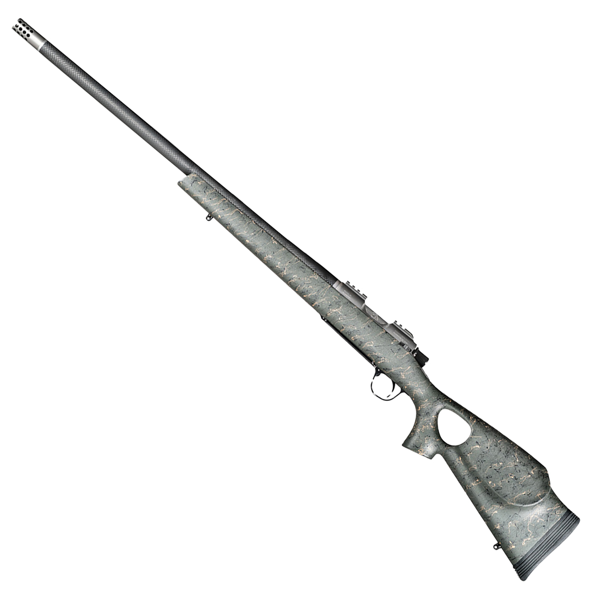 Christensen Arms Summit TI Natural Titanium Bolt Action Rifle - 6.5 Creedmoor - 24in - Green Christensen Arms Summit TI Natural Titanium Bolt Action Rifle - 6.5 Creedmoor - 24in - Green