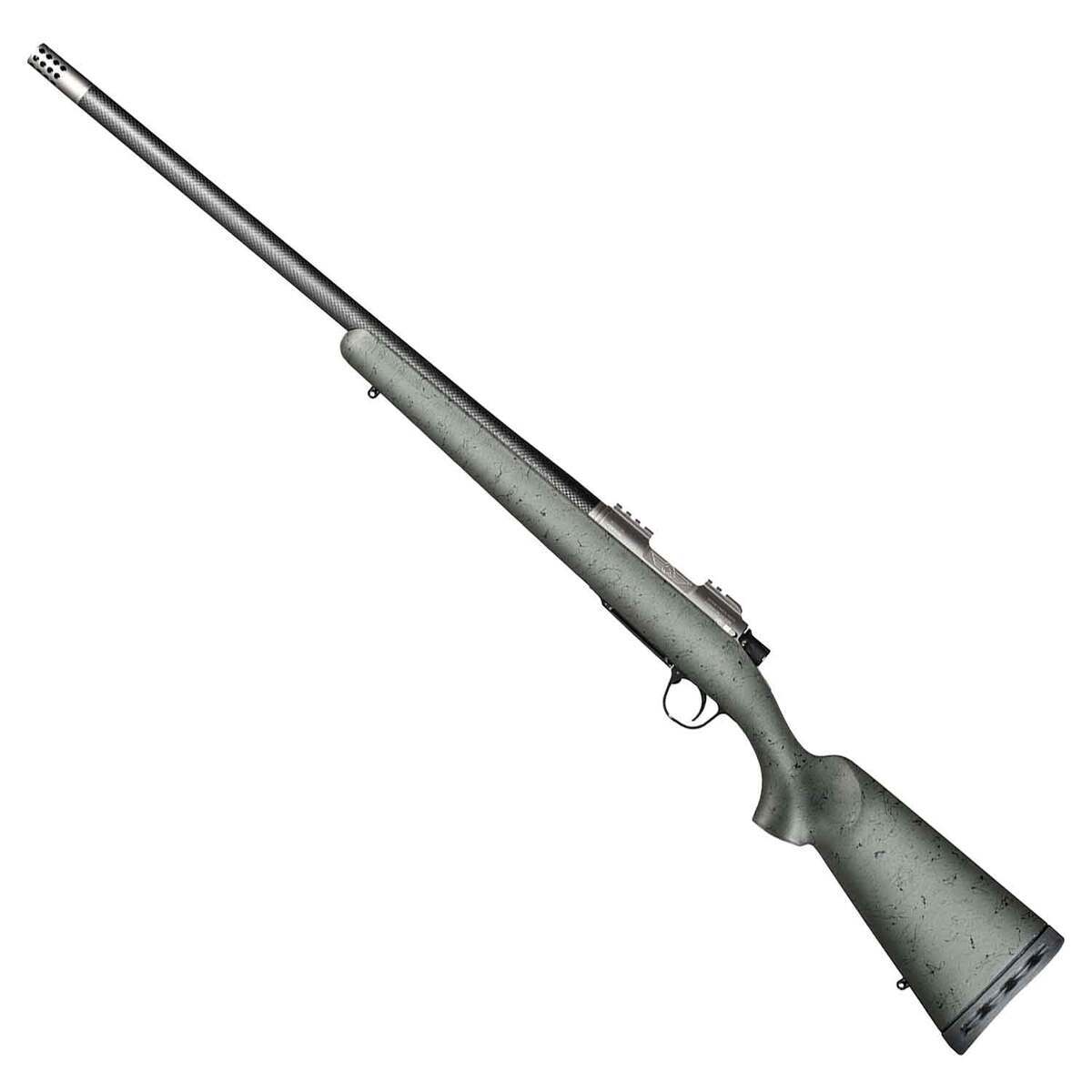 Christensen Arms Summit Ti Natural Titanium Green w/ Black Webbing Bolt Action Rifle- 6.5 PRC - 24in - Green Christensen Arms Summit Ti Natural Titanium Green w/ Black Webbing Bolt Action Rifle- 6.5 PRC - 24in - Green