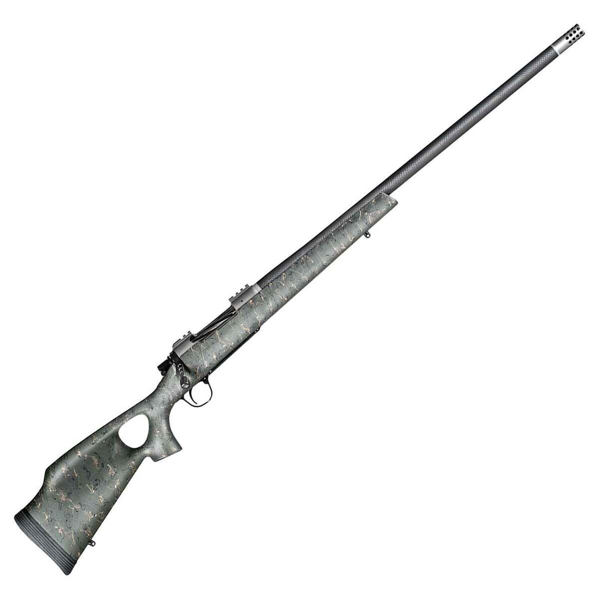 Christensen Arms Summit TI Natural Titanium Green w/ Black/Tan Webbing Bolt Action Rifle - 28 Nosler - 26in - Green Christensen Arms Summit TI Natural Titanium Green w/ Black/Tan Webbing Bolt Action Rifle - 28 Nosler - 26in - Green