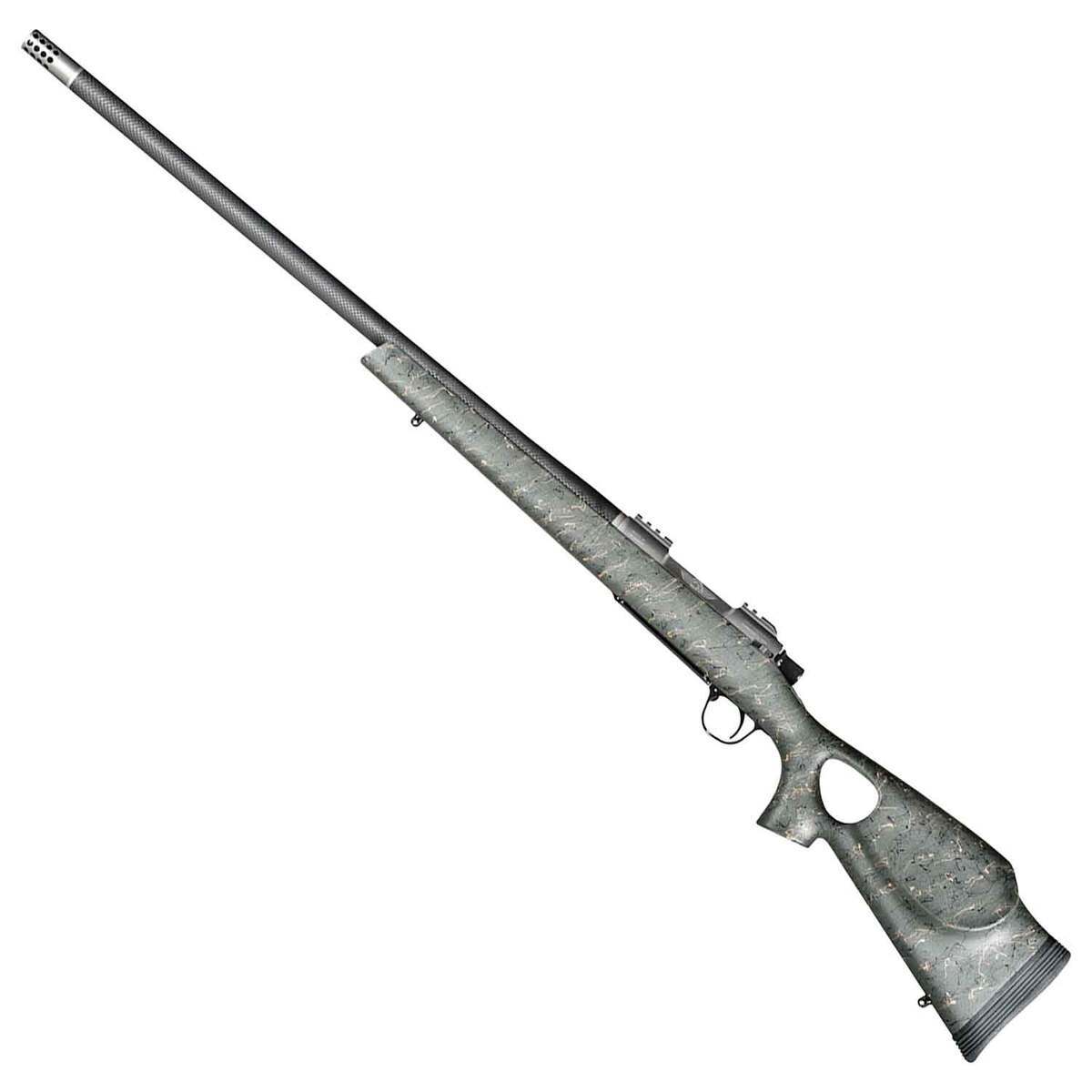 Christensen Arms Summit TI Natural Titanium Green w/ Black/Tan Webbing Bolt Action Rifle - 28 Nosler - 26in - Green Christensen Arms Summit TI Natural Titanium Green w/ Black/Tan Webbing Bolt Action Rifle - 28 Nosler - 26in - Green