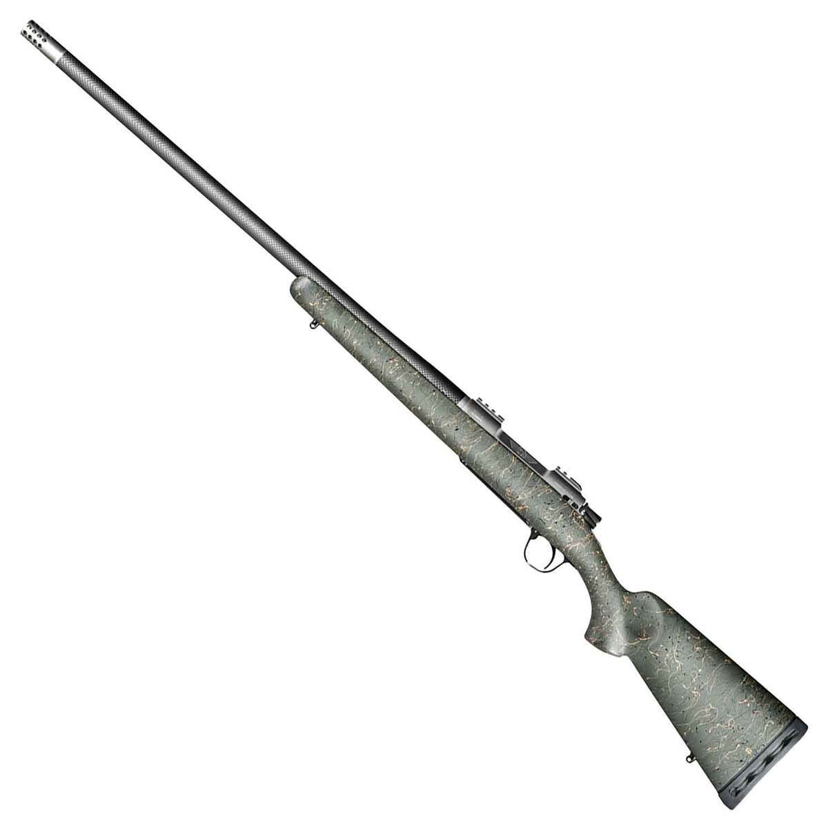 Christensen Arms Summit TI Natural Titanium Green w/ Black/Tan Webbing Bolt Action Rifle - 300 Winchester Magnum - 26in - Green Christensen Arms Summit TI Natural Titanium Green w/ Black/Tan Webbing Bolt Action Rifle - 300 Winchester Magnum - 26in - Green