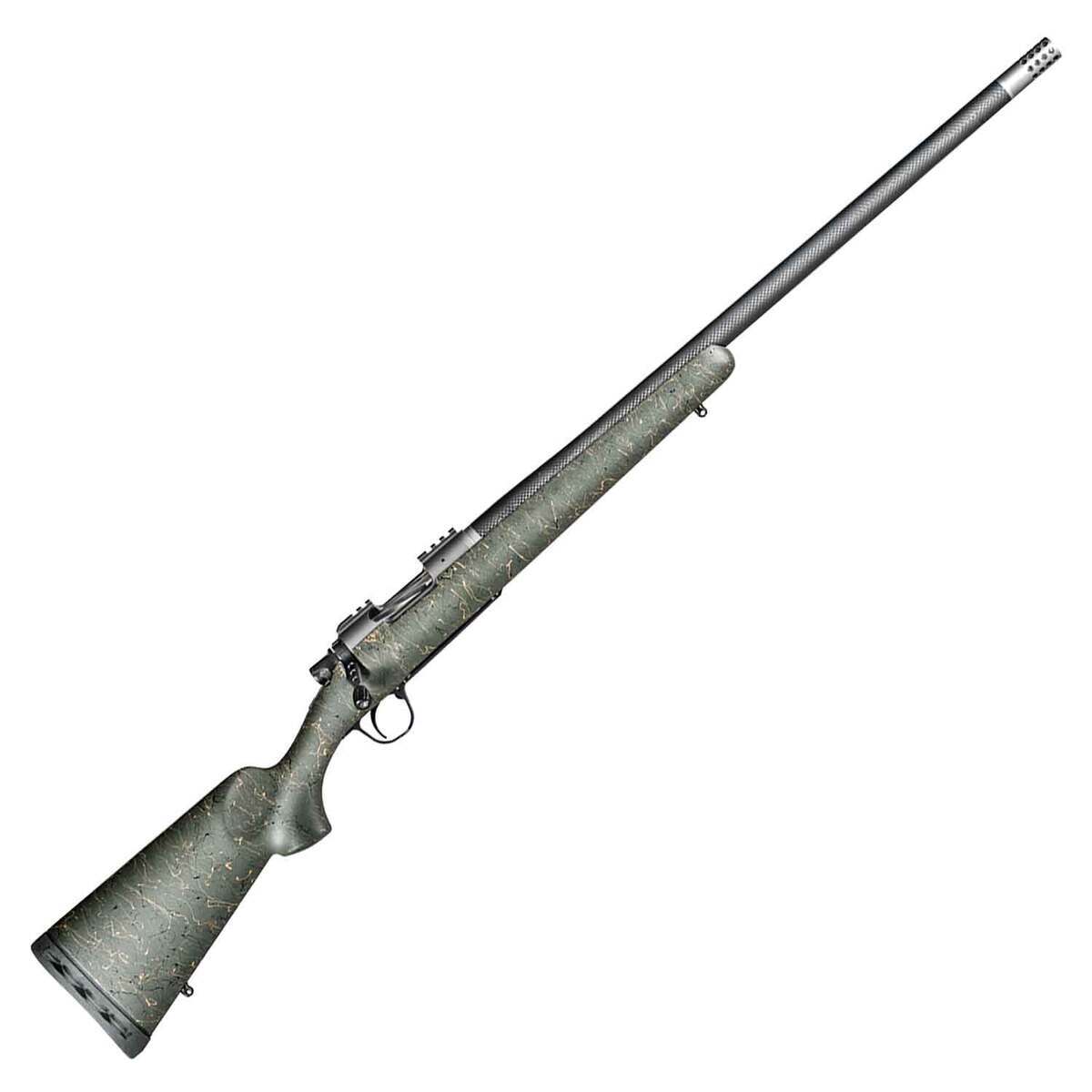 Christensen Arms Summit TI Natural Titanium Green w/ Black/Tan Webbing Bolt Action Rifle - 6.5 Creedmoor - 24in - Green Christensen Arms Summit TI Natural Titanium Green w/ Black/Tan Webbing Bolt Action Rifle - 6.5 Creedmoor - 24in - Green