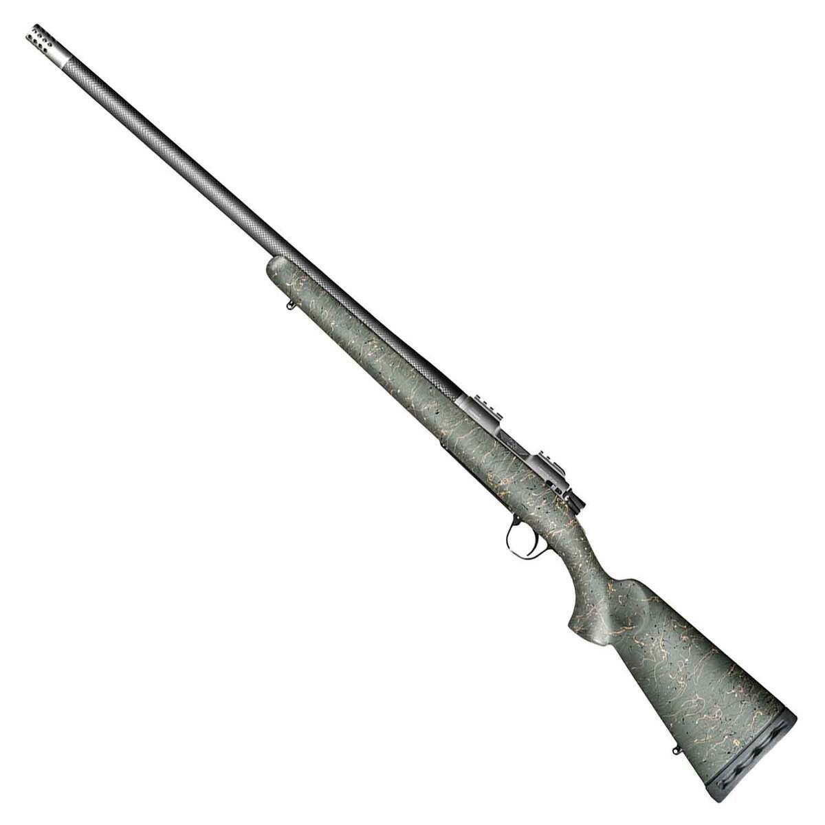 Christensen Arms Summit TI Natural Titanium Green w/ Black/Tan Webbing Bolt Action Rifle - 6.5 Creedmoor - 24in - Green Christensen Arms Summit TI Natural Titanium Green w/ Black/Tan Webbing Bolt Action Rifle - 6.5 Creedmoor - 24in - Green