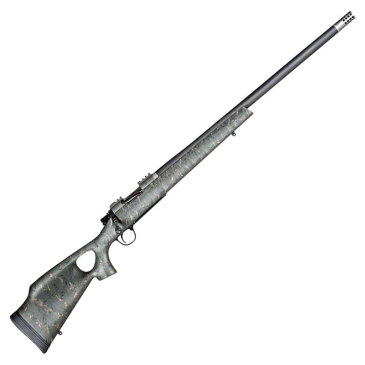 Christensen Arms Summit Ti Natural Titanium Green w/ Black/Tan Webbing Bolt Action Rifle - 6.5 PRC - 24in - Green Christensen Arms Summit Ti Natural Titanium Green w/ Black/Tan Webbing Bolt Action Rifle - 6.5 PRC - 24in - Green