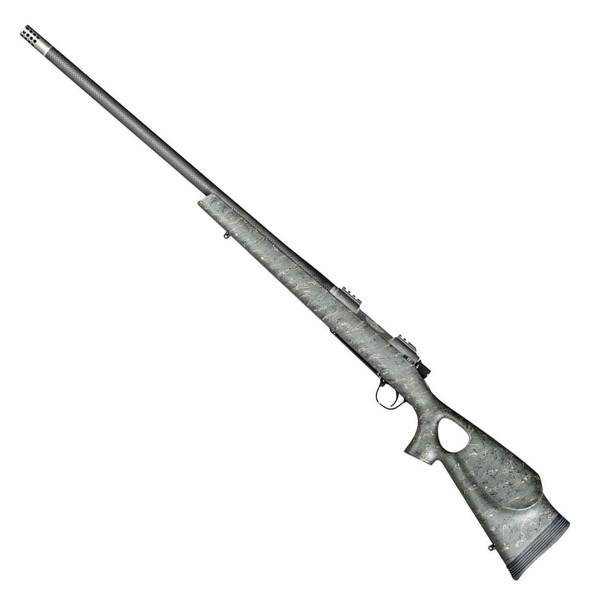 Christensen Arms Summit TI Natural Titanium Green w/ Black/Tan Webbing Bolt Action Rifle - 7mm Remington Magnum - 26in - Green Christensen Arms Summit TI Natural Titanium Green w/ Black/Tan Webbing Bolt Action Rifle - 7mm Remington Magnum - 26in - Green