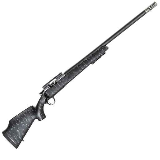 Christensen Arms Traverse Black with Gray Webbing Bolt Action Rifle -  375 H&H Magnum - 22in - Black image