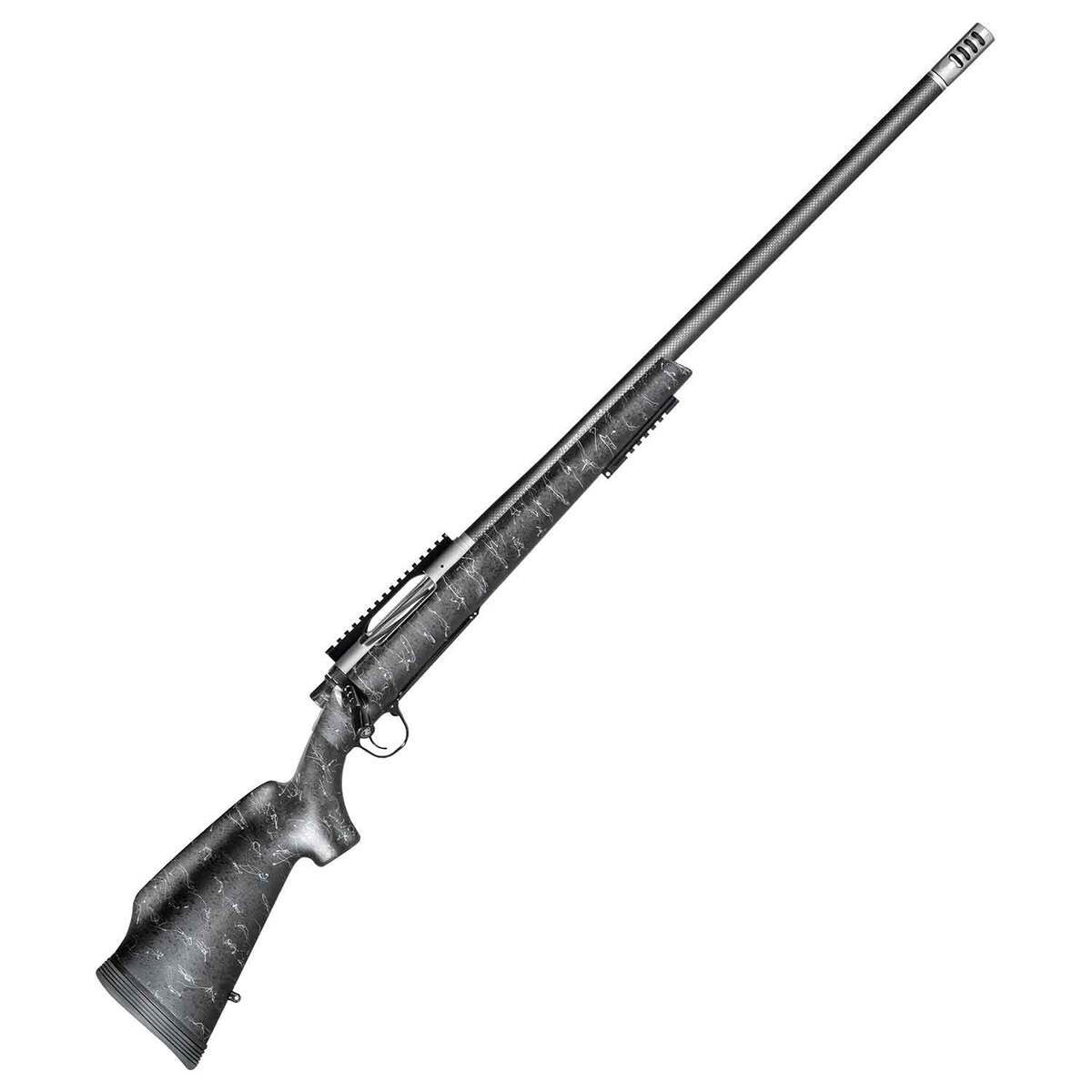 Christensen Arms Traverse Stainless Steel Bolt Action Rifle - 338 Lapua Magnum - 27in - Black/ Black With Gray Webbing Christensen Arms Traverse Stainless Steel Bolt Action Rifle - 338 Lapua Magnum - 27in - Black/ Black With Gray Webbing