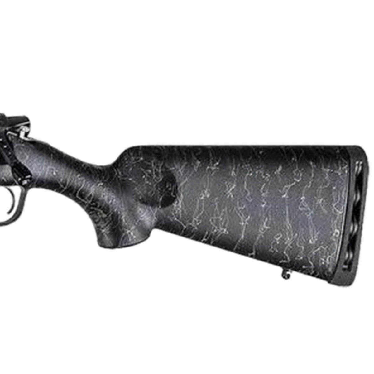 Christensen Arms Mesa Left Hand Tungsten Cerakote/Black With Gray Webbing Bolt Action Rifle - 6.5 PRC - 24in - Black/Gray Christensen Arms Mesa Left Hand Tungsten Cerakote/Black With Gray Webbing Bolt Action Rifle - 6.5 PRC - 24in - Black/Gray