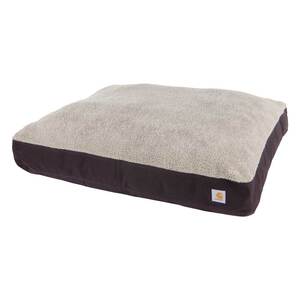 Carhartt Firm Duck Sherpa Tog Dog Cotton/Polyester Dog Bed - 23.62in x 33.46in x 8.66in