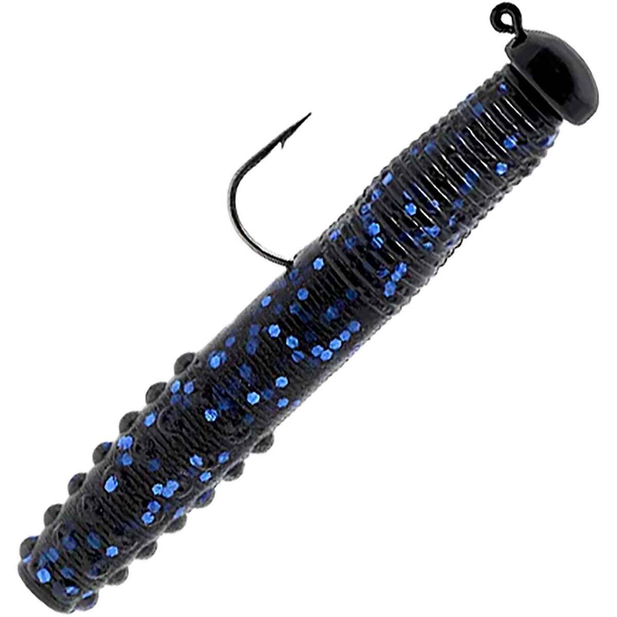 Chubbs Pre-Rigged Ned Rig - Black/Blue, 1/8oz, 4pk | Sportsman's Warehouse