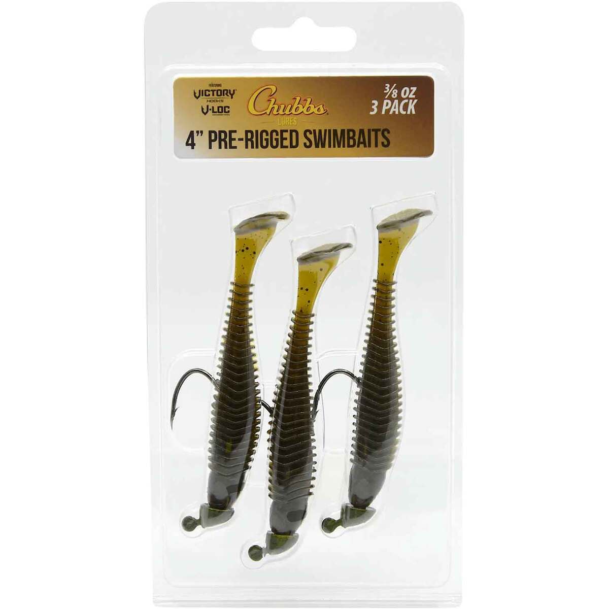 Strike King Squadron Swimbait Head – Green Pumpkin Color, Fishing Jig Head For Soft Plastic Swimbaits