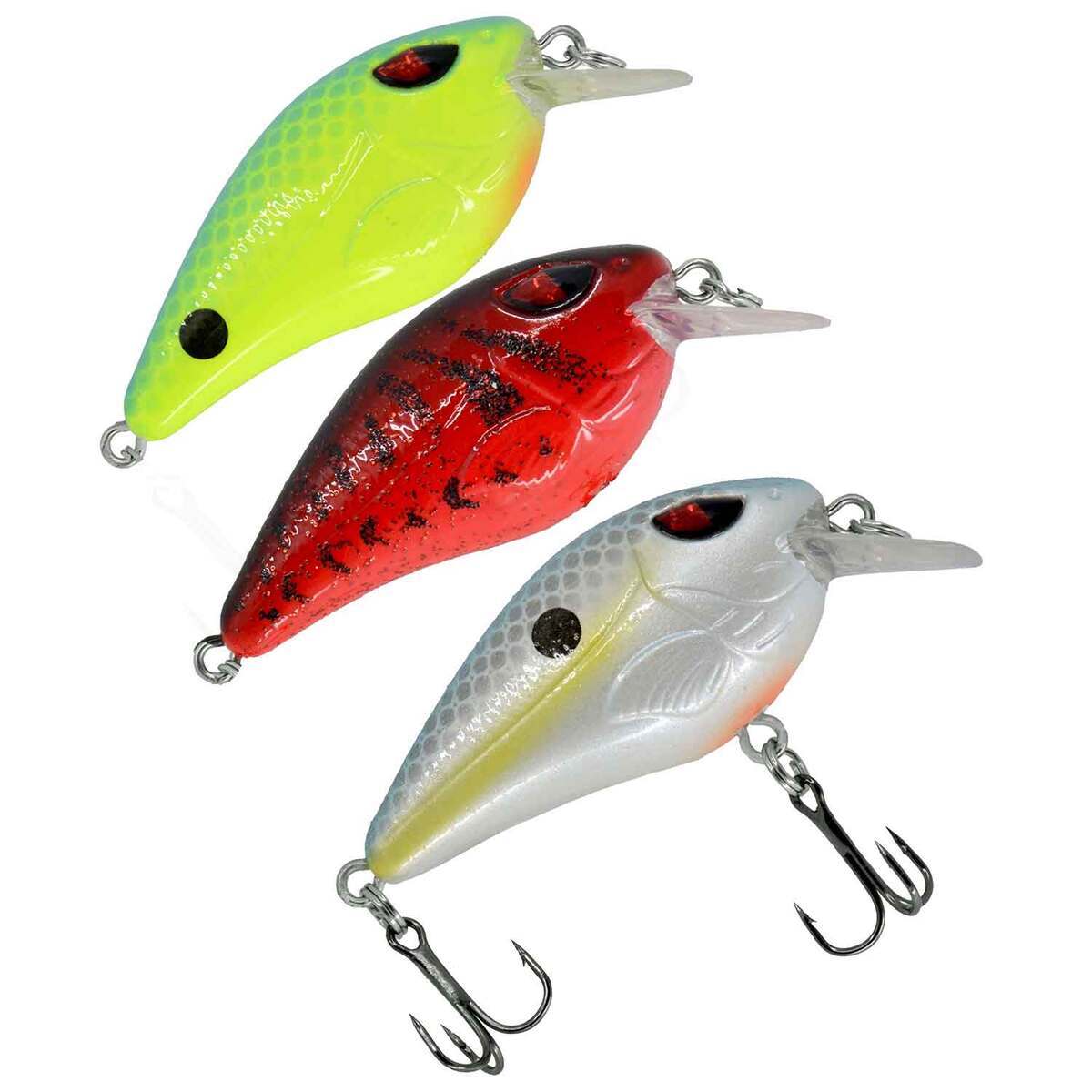 Chubbs Shallow Squarebill Pro Pack Crankbaits - 3 Pack - Assorted 6 by Sportsman's Warehouse
