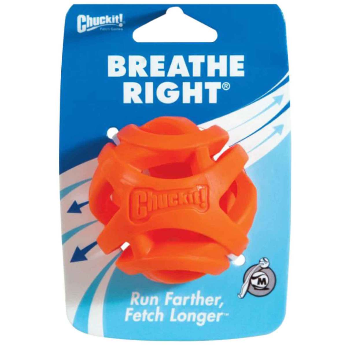 Chuckit Breathe Right Medium Ball - Orange - Orange Chuckit Breathe Right Medium Ball - Orange - Orange