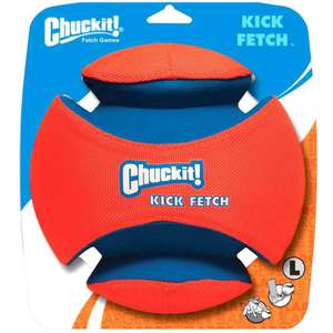 Chuckit Kick Fetch Large Ball - Orange/Blue
