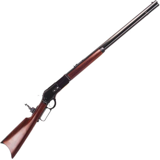 Cimarron 1876 Centennial Tom Horn Signature Black/Walnut Lever Action Rifle - 45-60 Winchester - 28in - Black/Wood image