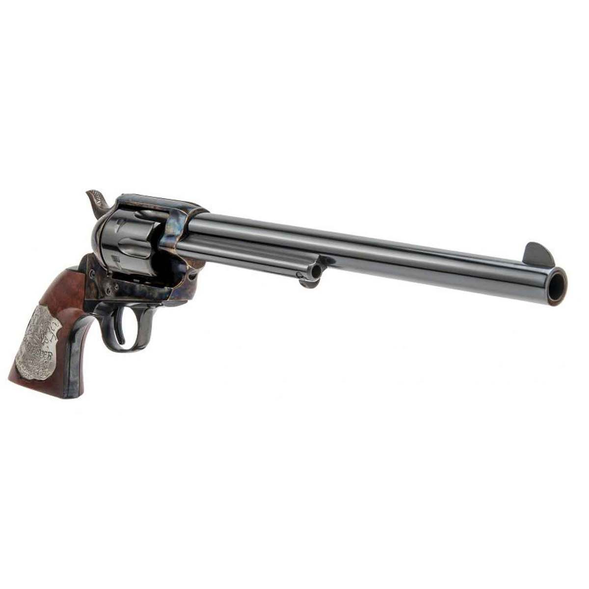 Cimarron Wyatt Earp Frontier Buntline 45 (Long) Colt 10in Blued Revolver - 6 Rounds - California Compliant Cimarron Wyatt Earp Frontier Buntline 45 (Long) Colt 10in Blued Revolver - 6 Rounds - California Compliant